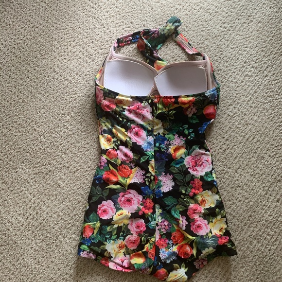 Seafolly Summer Garden Boy Leg One Piece - Picture 4 of 6